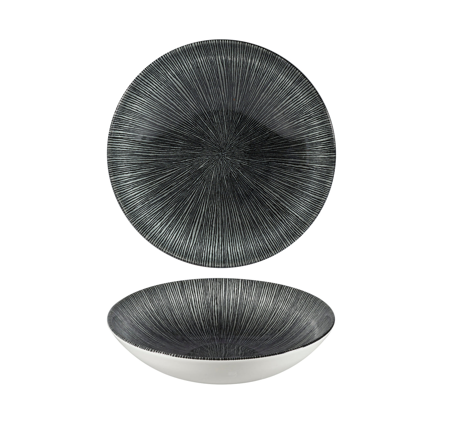 Studio Prints Agano Black Coupe Bowl 24.8cm (Pack of 12)