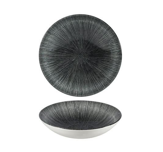 Studio Prints Agano Black Coupe Bowl 24.8cm (Pack of 12)