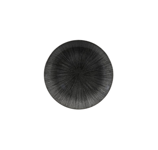 Studio Prints Agano Black Coupe Plate 16.5cm (Pack of 12)
