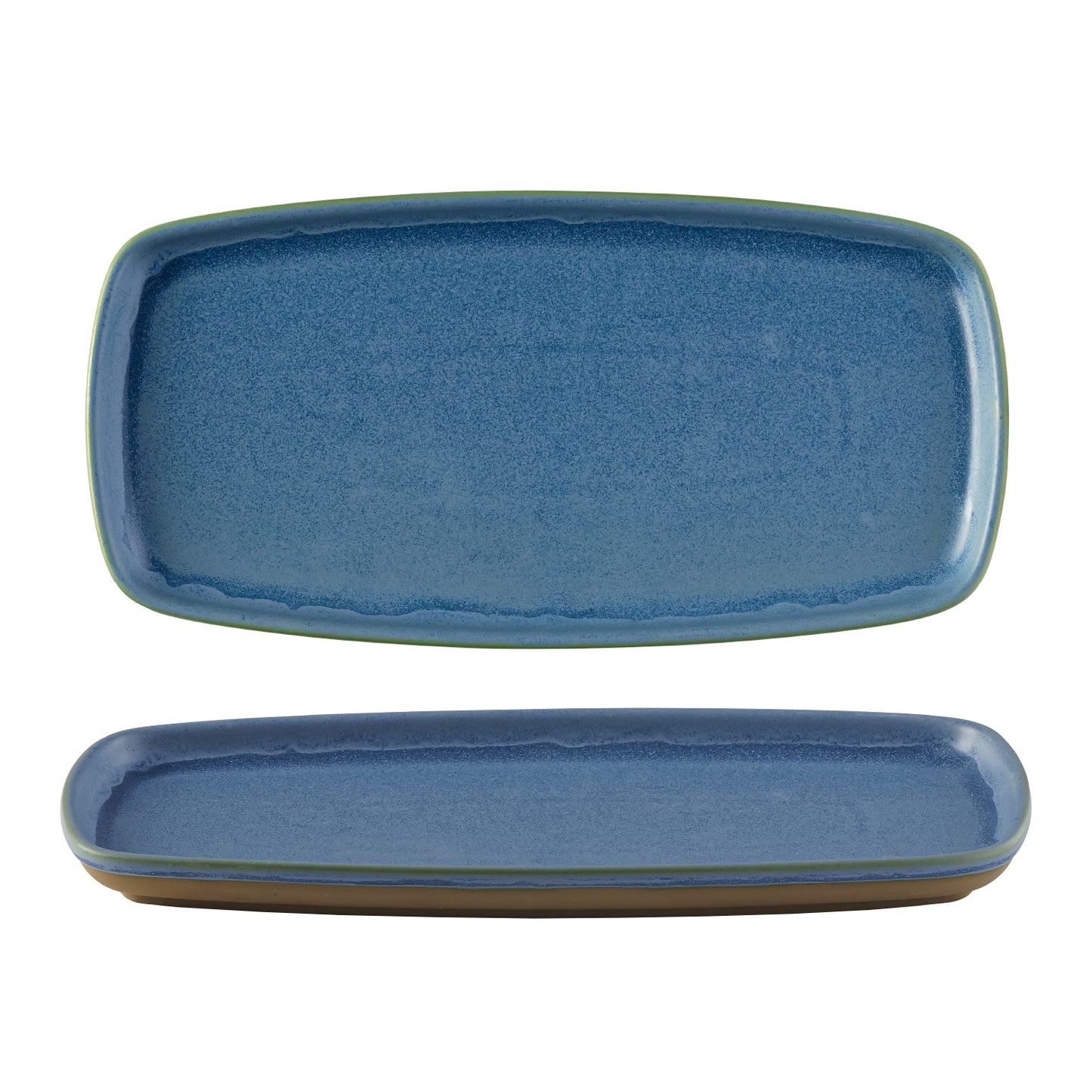 Emerge Oslo Blue Rectangular Plate 25.1cm x 10cm (Pack of 6)
