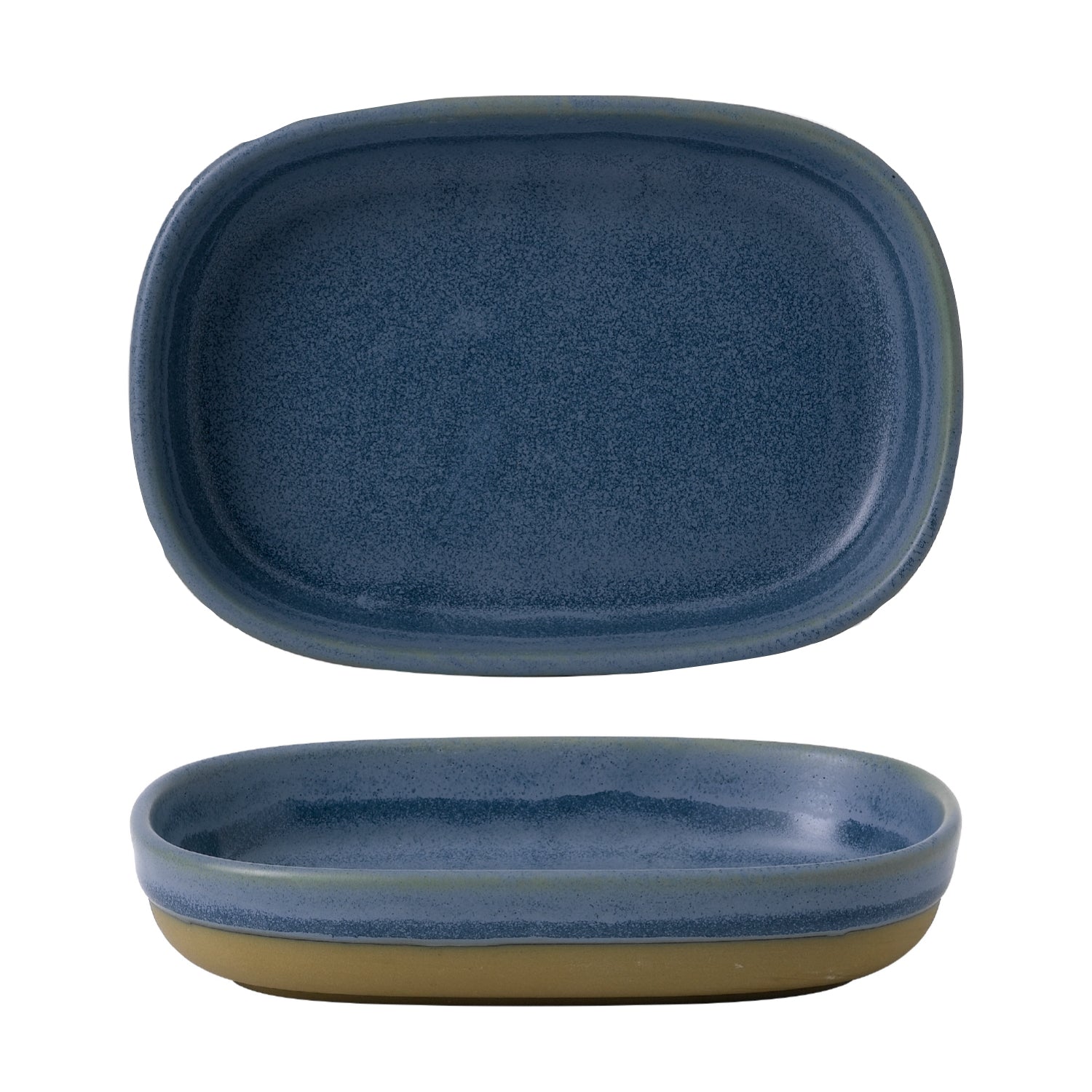 Churchill Emerge Oslo Blue Shallow Tray 17.3cm x 11.9cm x 3.3cm (Pack of 6) by Churchill  Trays for commercial kitchens