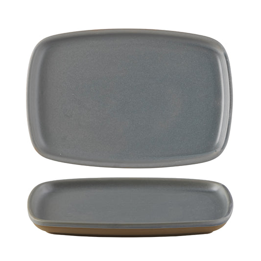 Seattle Grey Rectangular Plate 22cm x 15cm (Pack of 6)
