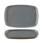 Churchill Seattle Grey Rectangular Plate 22cm x 15cm (Pack of 6) by Churchill  Plates for commercial kitchens