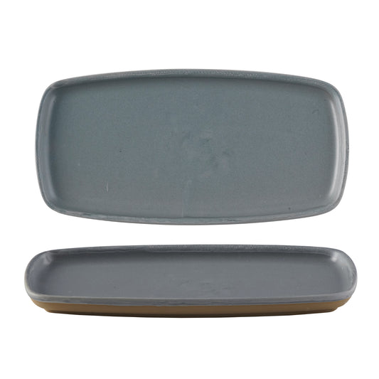 Seattle Grey Rectangular Plate 25.1cm x 10cm (Pack of 6)