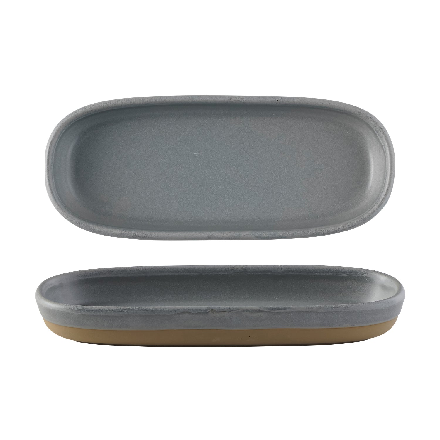 Churchill Seattle Grey Shallow Tray 23.3cm x 10cm x 3.3cm (Pack of 6) by Churchill  Trays for commercial kitchens