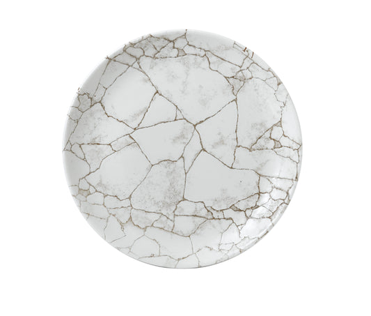 Kintsugi Agate Grey Coupe Plate 26cm (Pack of 12)