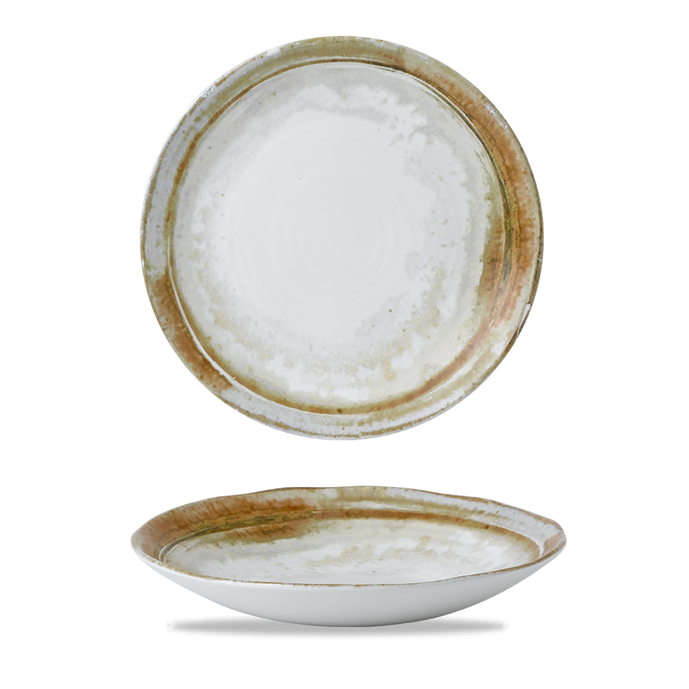 Churchill Finca Sandstone Organic Coupe Bowl - 27.9cm (Pack of 12) by Churchill  Coupe Bowl for commercial kitchens