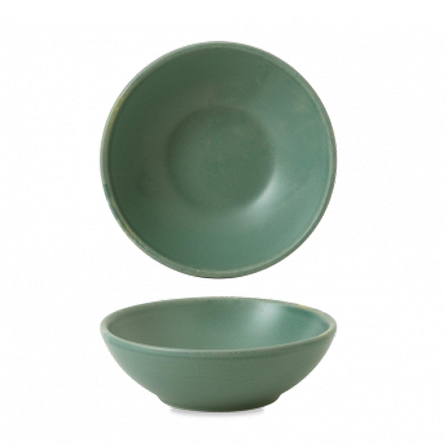 Nourish Andorra Green Shallow Bowl 20cl (Pack of 12)