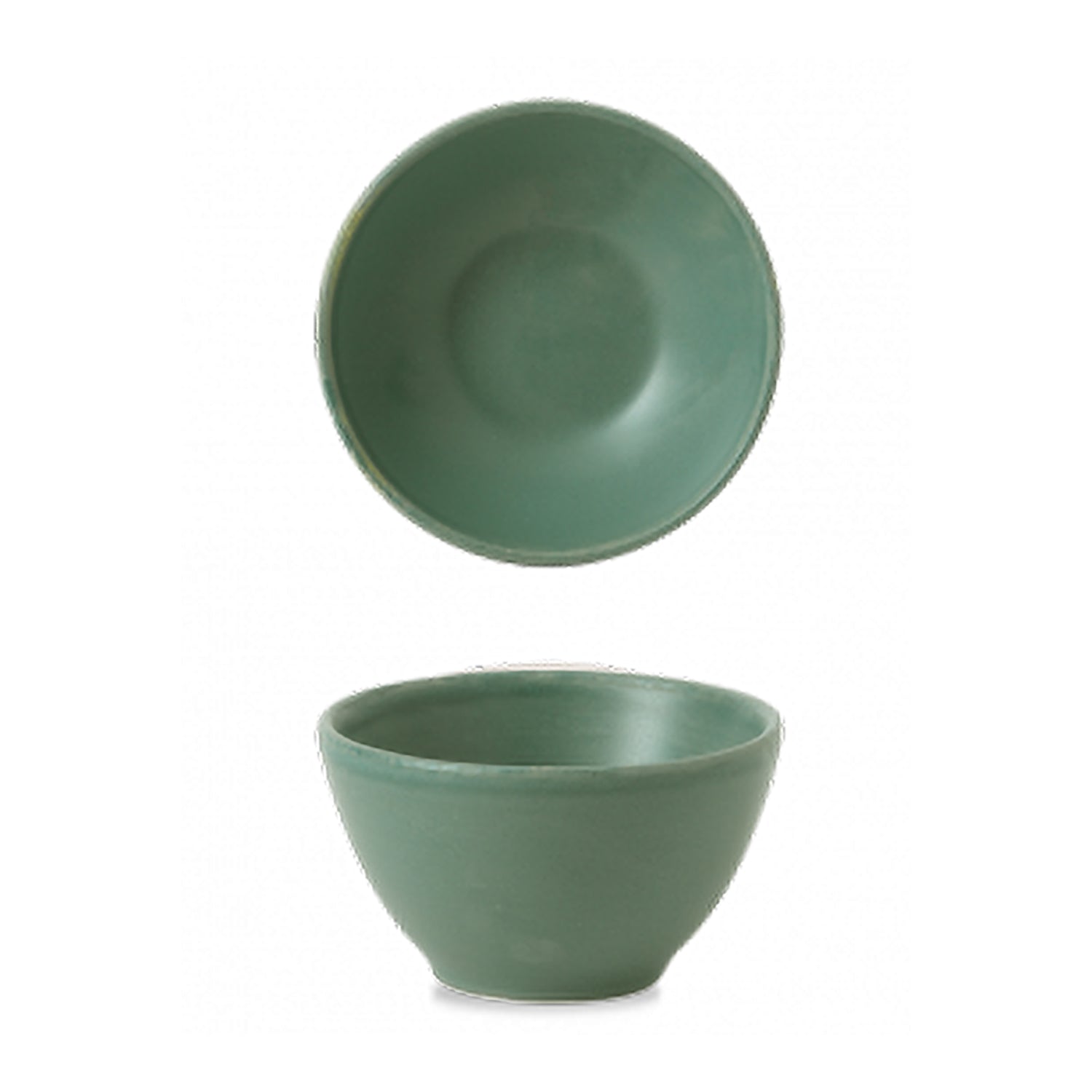 Churchill Nourish Andorra Green Contour Dip Pot 11cl (Pack of 12) by Churchill  Dip Pots for commercial kitchens
