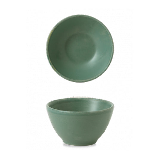 Churchill Nourish Andorra Green Contour Dip Pot 11cl (Pack of 12) by Churchill  Dip Pots for commercial kitchens