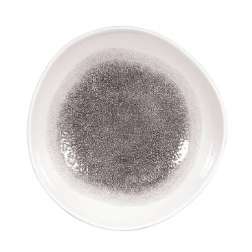 Raku Quartz Black Organic Round Bowl 25.3cm (Pack of 12)