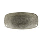 Churchill Raku Quartz Black Chef's Oblong Plate 35.5 x 18.9cm (Pack of 6) by Churchill  Plates for commercial kitchens