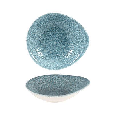 Churchill Raku Topaz Blue Round Dish 16 x 14.5cm by Churchill  Commercial catering equipment