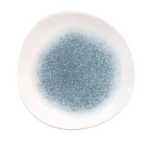Raku Topaz Blue Organic Round Plate 21cm (Each)