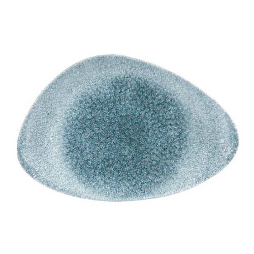 Raku Topaz Blue Chef's Triangle Plate 30 x 20cm (Each)
