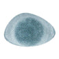 Raku Topaz Blue Chef's Triangle Plate 30 x 20cm (Each)
