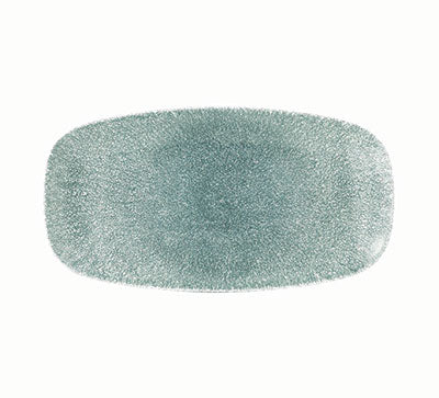 Raku Topaz Blue Chef's Oblong Plate 29.8 x 15.3cm (Pack of 12)