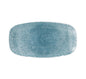 Raku Topaz Blue Chef's Oblong Plate 35.5 x 18.9cm (Pack of 6)
