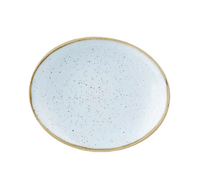 Duck Egg Blue Oval Plate - 19.2cm (Pack of 12)