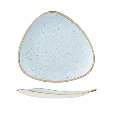 Duck Egg Blue Triangle Plate - 26.5cm (Pack of 12)