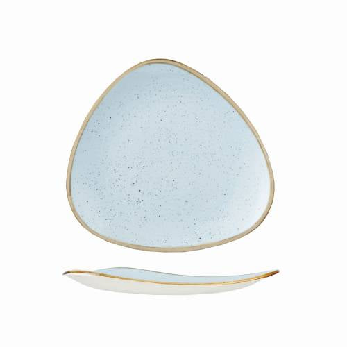 Duck Egg Blue Triangle Plate - 22.9cm (Pack of 12)