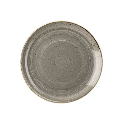 Churchill Peppercorn Grey Coupe Plate - 26cm (Pack of 12) by Churchill  Coupe Plate for commercial kitchens