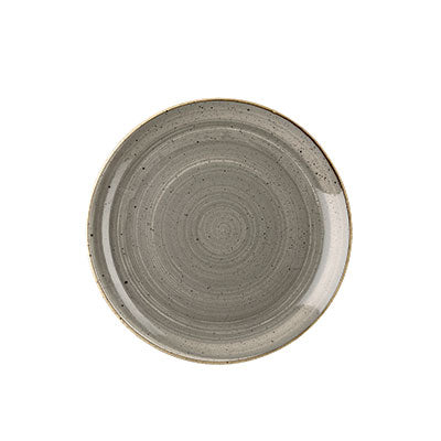 Churchill Peppercorn Grey Coupe Plate - 16.5cm (Pack of 12) by Churchill  Coupe Plate for commercial kitchens
