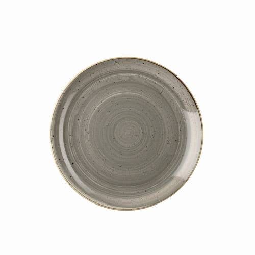 Churchill Peppercorn Grey Coupe Plate - 21.7cm (Pack of 12) by Churchill  Coupe Plate for commercial kitchens