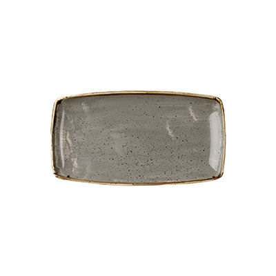Churchill Peppercorn Grey Oblong Plate - 29.5 x 15cm (Pack of 12) by Churchill  Oblong Plate for commercial kitchens