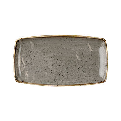 Churchill Peppercorn Grey Oblong Plate - 35 x 18.5cm (Pack of 12) by Churchill  Oblong Plate for commercial kitchens