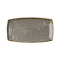 Churchill Peppercorn Grey Oblong Plate - 35 x 18.5cm (Pack of 12) by Churchill  Oblong Plate for commercial kitchens