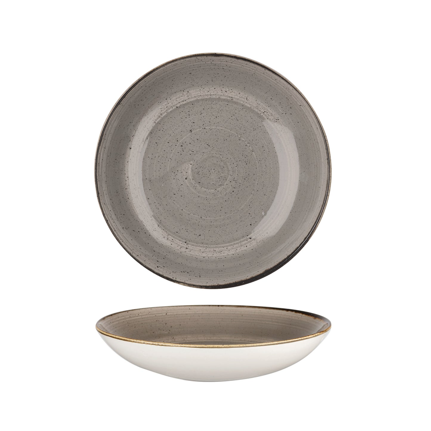 Churchill Peppercorn Grey Large Coupe Bowl - 31cm (Pack of 6) by Churchill  Coupe Bowl for commercial kitchens