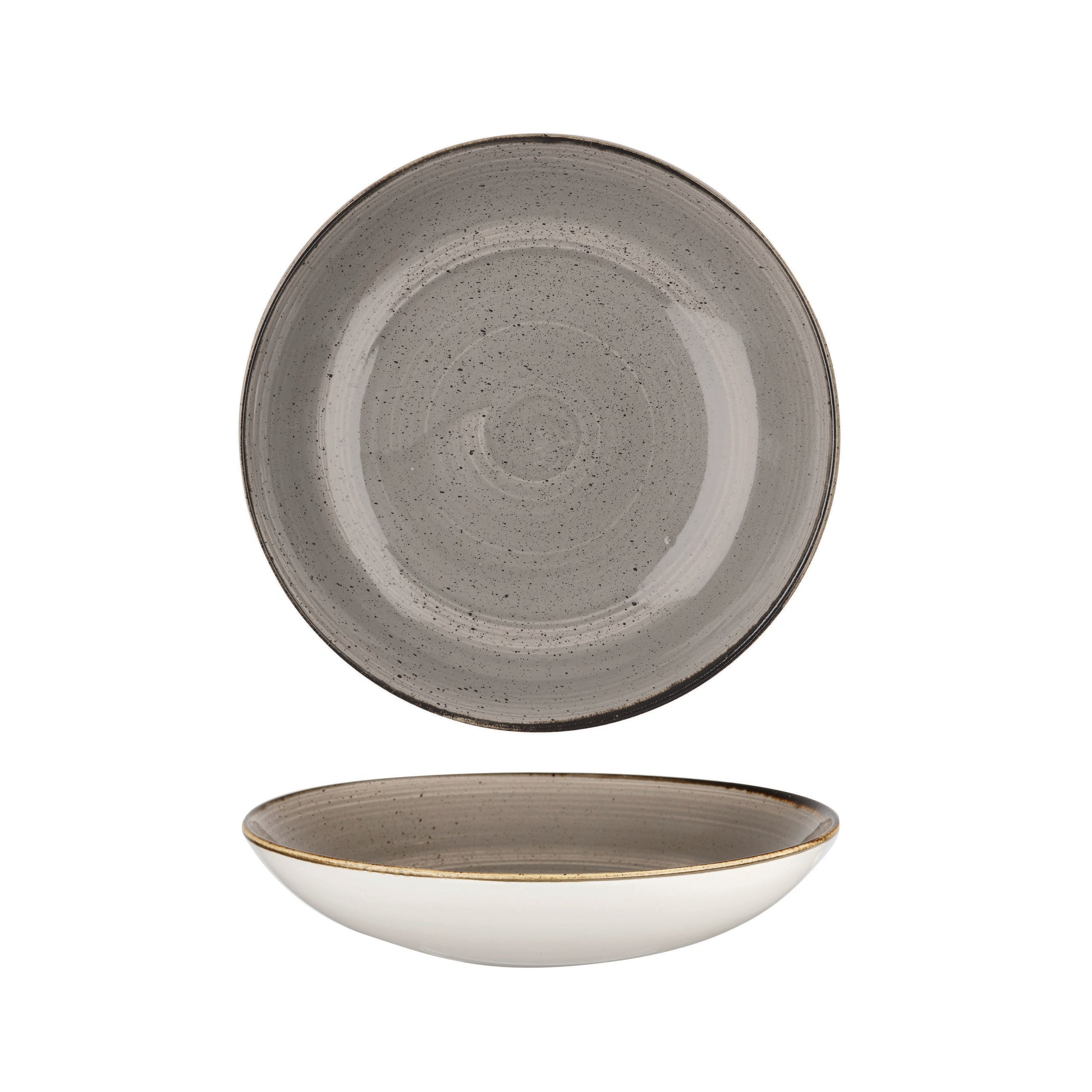 Churchill Peppercorn Grey Large Coupe Bowl - 31cm (Pack of 6) by Churchill  Coupe Bowl for commercial kitchens
