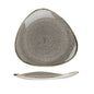 Churchill Peppercorn Grey Triangle Plate - 26.5cm (Pack of 12) by Churchill  Triangle Plate for commercial kitchens