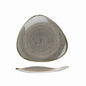 Churchill Peppercorn Grey Triangle Plate - 22.9cm (Pack of 12) by Churchill  Triangle Plate for commercial kitchens