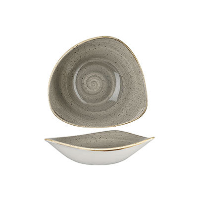 Churchill Peppercorn Grey Triangle Bowl - 18.5cm (Pack of 12) by Churchill  Triangle Bowl for commercial kitchens