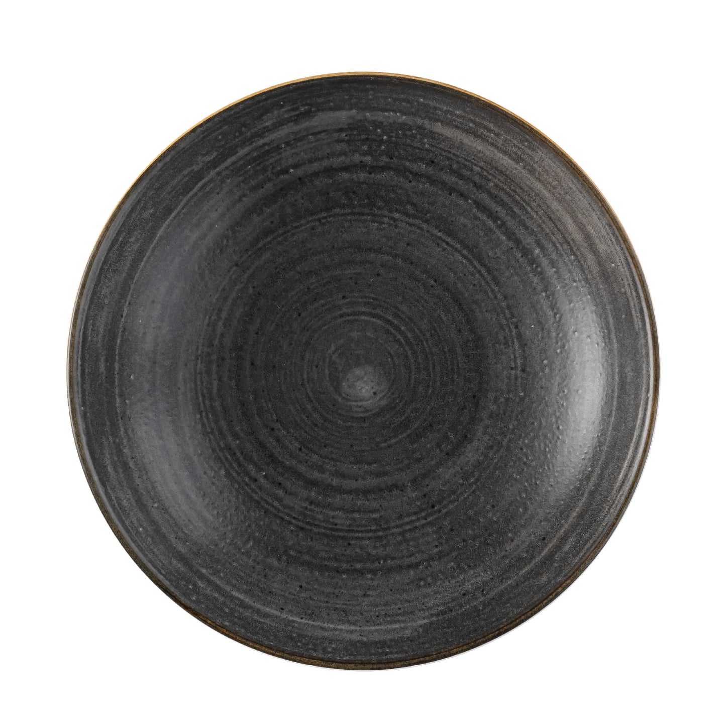 Churchill Stonecast Raw Black Coupe Plate - 28.8cm (Pack of 12) by Churchill  Coupe Plate for commercial kitchens
