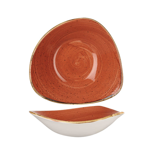 Churchill Spiced Orange Triangle Bowl - 15.3cm (Pack of 12) by Churchill  Triangle Bowl for commercial kitchens