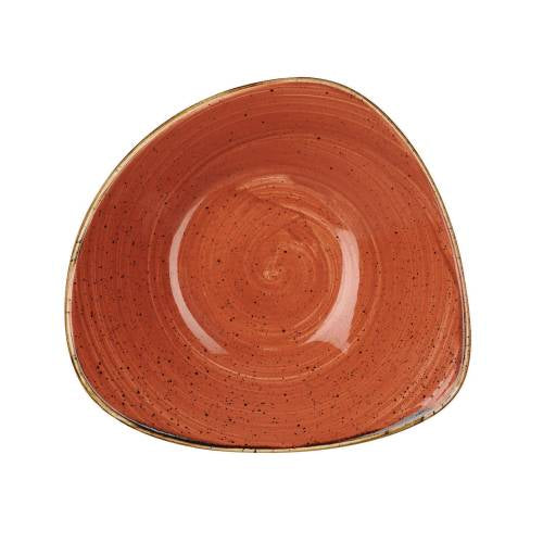 Churchill Spiced Orange Triangle Bowl - 23.5cm (Pack of 12) by Churchill  Triangle Bowl for commercial kitchens