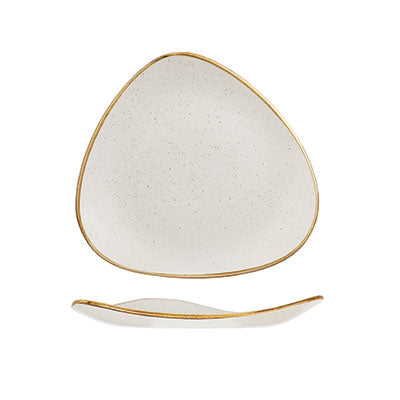 Barley White Triangle Plate 26.5cm (Pack of 12)