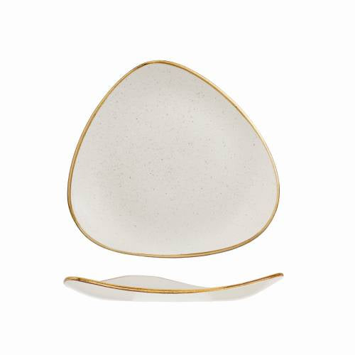 Barley White Triangle Plate 22.9cm (Pack of 12)
