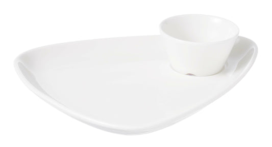 Triangular Snack Plate 24cm (Pack of 6)