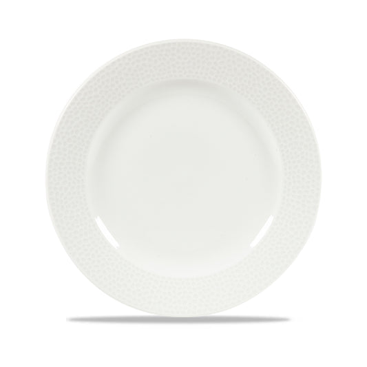 Isla White Footed Plate 23.4cm (Pack of 12)