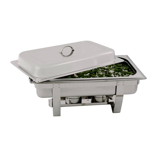 Rectangular Chafing Dish – Polished Stainless Steel | 7.5L Commercial Buffet Server