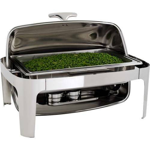 Stainless Steel Roll-Top Chafer - Rectangular - 7.5Lt