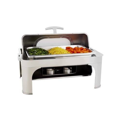 Roll-Top Rectangular Chafer - 8.5Lt with Glass Lid