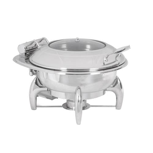 Induction Chafer - Round - 6Lt with Glass Lid