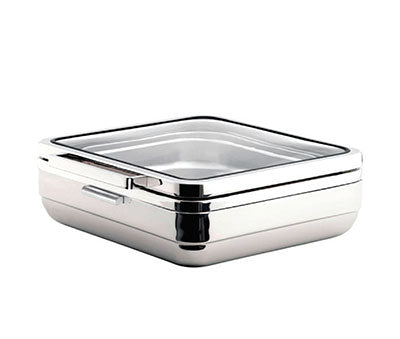 Tiger T-Collection Induction Chafing Dish Square Steel Band 5.5Lt by Tiger  Commercial catering equipment