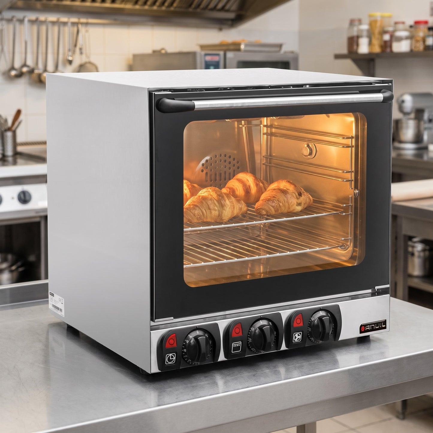 Anvil COA1004-R01 Prima Pro Mechanical Convection Oven with Grill & Timer