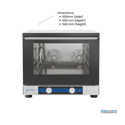 Pidom Marconi Manual Convection Oven - No Humidity (4-Tray, 3.3kW)